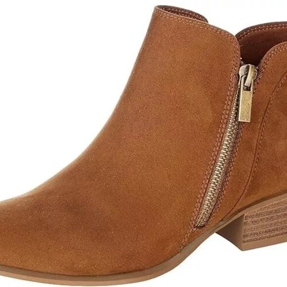 Esprit - Timber Boot Zippered Ankle Women's Booties Walnut Size 6.5 M - Picture 1 of 11